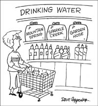 Click to enlarge: shopping for water cartoon
