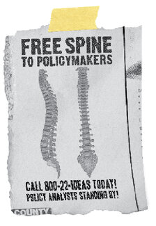 Free spine advertisement