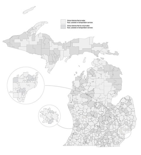 Map of Survey Findings by School District - click to enlarge