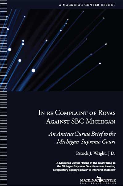 Images from 
Mackinac Center Amicus Curiae Brief in In re Complaint of Rovas Against SBC Michigan