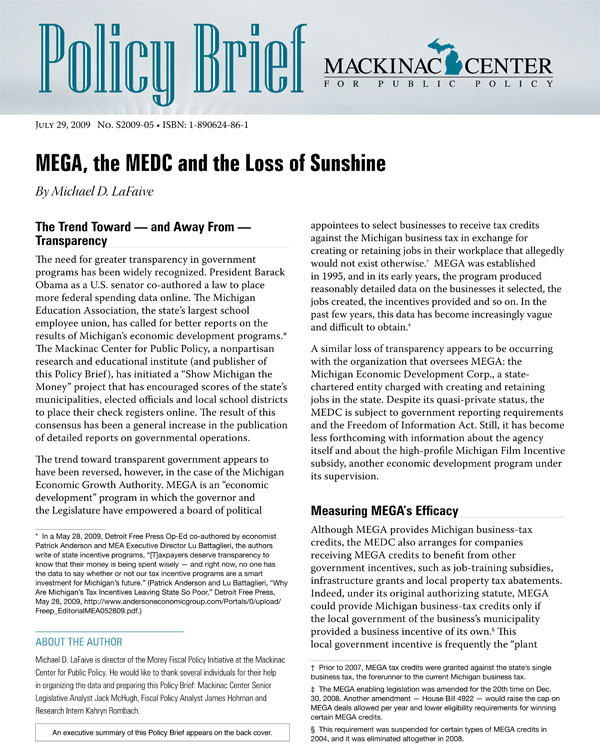 Images from 
MEGA, the MEDC and the Loss of Sunshine